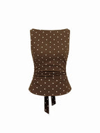 Damen Chic Rollkragen Top mit Raffung und Bindegürtel R&B