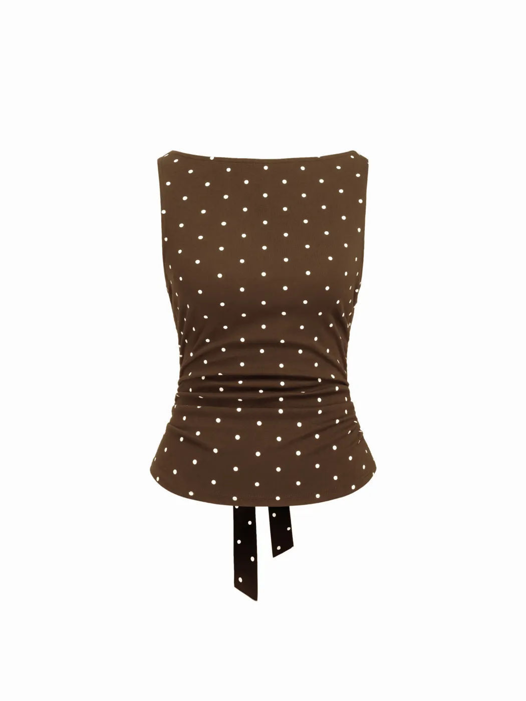 Damen Chic Rollkragen Top mit Raffung und Bindegürtel R&B