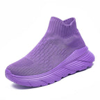 Damen Sportliche Strick-Sneaker mit elastischer Sohle R&B