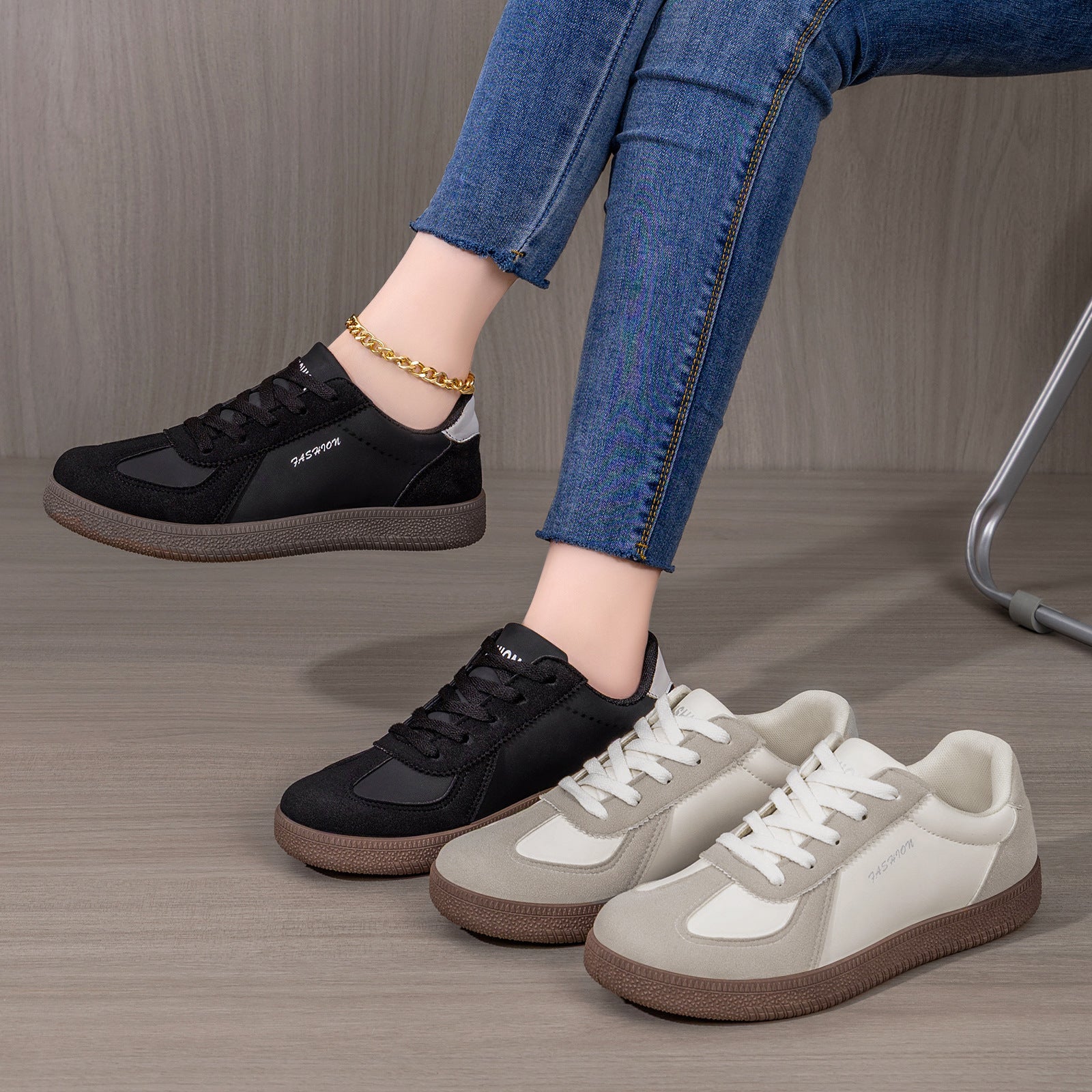 Damen Sportliche Freizeitschuhe mit dämpfendem Fußbett und rutschfester Sohle R&B