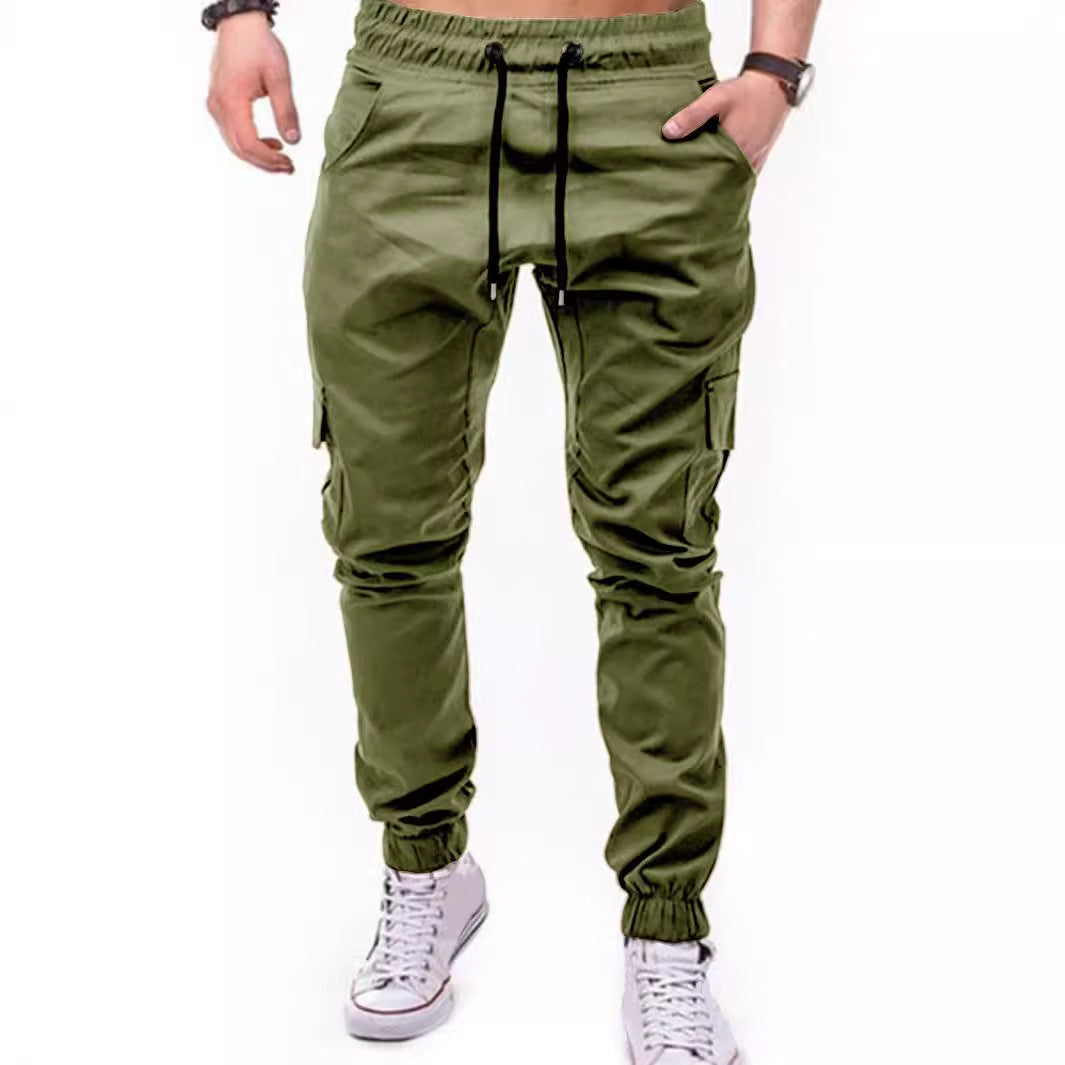 Herren Cargo-Hose mit elastischem Bund und praktischen Multifunktions-Pockets