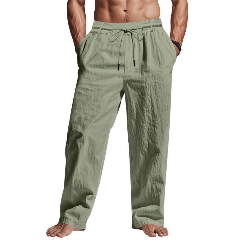 Herren entspannte Sommerhose mit elastischem Bund und praktischen Seitentaschen R&B