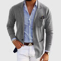 Herren lässiger Strickblazer mit praktischen Taschen und bequemer Passform R&B