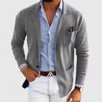 Herren lässiger Strickblazer mit praktischen Taschen und bequemer Passform R&B