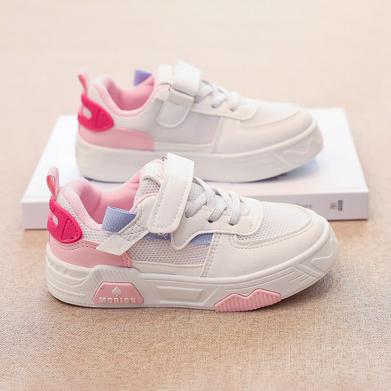 Damen atmungsaktive Klett-Sneaker mit modischem Design und dämpfender Sohle R&B