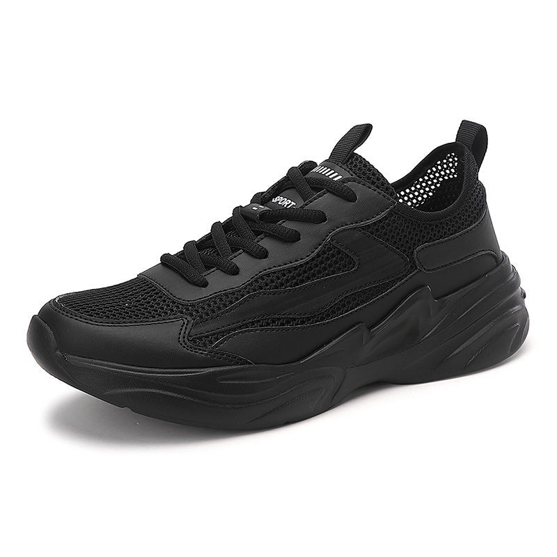 Herren nan skulpturaler Freizeit-Sneaker mit geformter Dämpfungssohle und atmungsaktiver NetzgewR&Be-Lederkombination R&B