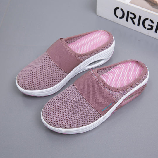 Damen Atmungsaktive Slip-On Schuhe mit elastischem Riemen R&B