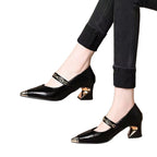 Damen Elegante Pumps mit außergewöhnlichem Blockabsatz R&B