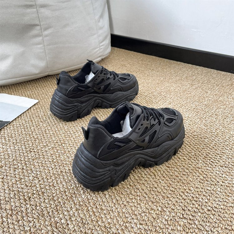 Damen modische Chunky Sneakers mit atmungsaktivem Obermaterial und ergonomischer Sohle R&B