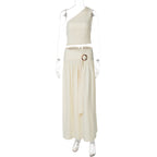 Damen Einseitiges Maxikleid mit raffinierter Drapierung R&B