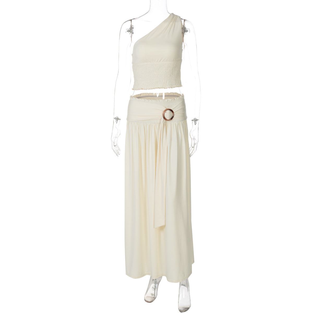 Damen Einseitiges Maxikleid mit raffinierter Drapierung R&B