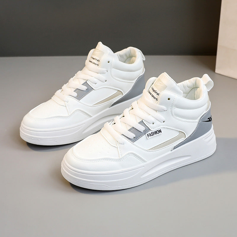Damen modische High-Top Sneaker mit atmungsaktivem Mesh und dämpfender Sohle R&B