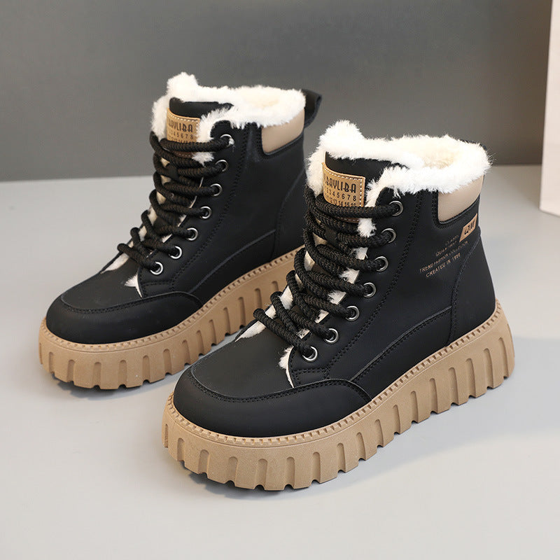 Damen Winterstiefel mit bequemem Fleece-Futter und rutschfester Sohle R&B