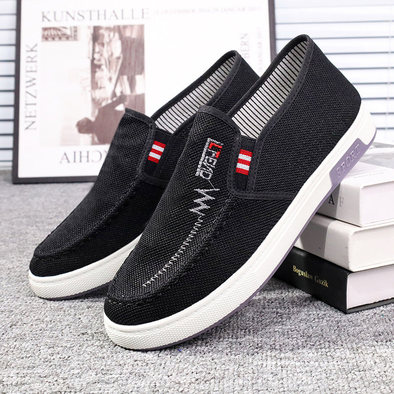 Damen Sportliche Slip-On Sneakers mit elastischem Einstieg und atmungsaktivem Obermaterial R&B