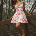 Damen Floral Kleid EB