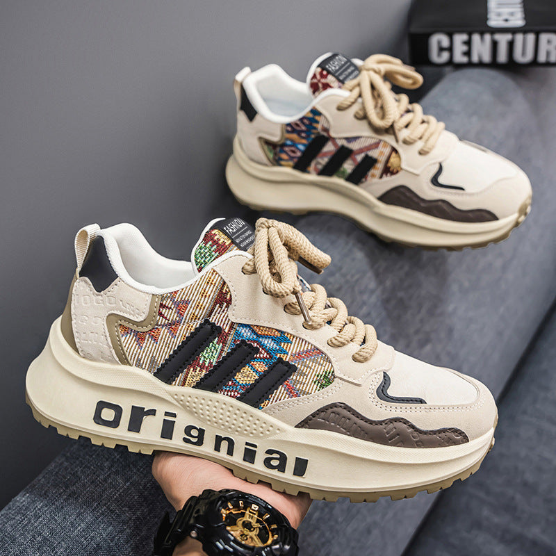 Damen Modische Sneakers mit einzigartigem Mustermix R&B