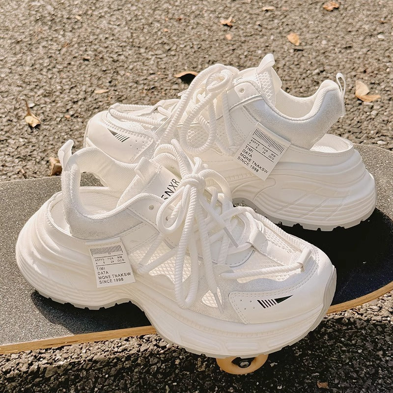 Damen Laufsneaker mit atmungsaktiver Mesh-Oberfläche und flexibler Sohle
