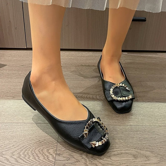 Damen Ballerinas mit extravaganten Schmuckdetails R&B
