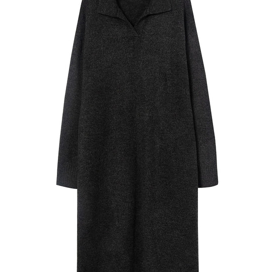 Damen Strickkleid mit Kragen R&B