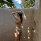 Damen Bandeau-Bikini mit floralem Design und verstellbarem BindR&Band R&B