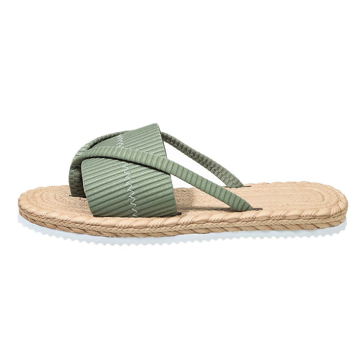 Damen Slide-Sandalen mit geflochtenem Riemen und komfortabler Sohle