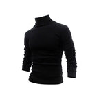 Herren stylischer Rollkragenpullover aus weichem, elastischem Material R&B