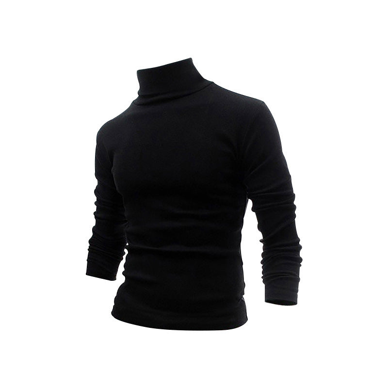 Herren stylischer Rollkragenpullover aus weichem, elastischem Material R&B