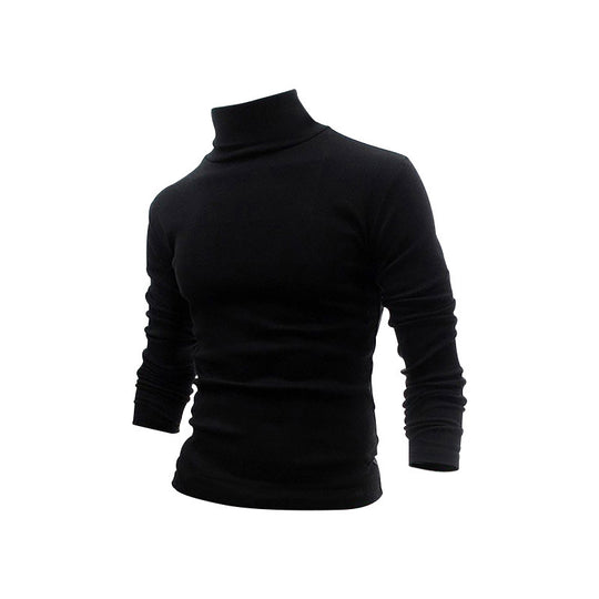 Herren stylischer Rollkragenpullover aus weichem, elastischem Material R&B