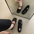 Damen elegante Mary Jane Ballerinas mit modischen Riemchen R&B