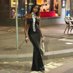 Damen Elegantes Abendkleid mit schmalem Schnitt und glänzenden Akzenten R&B