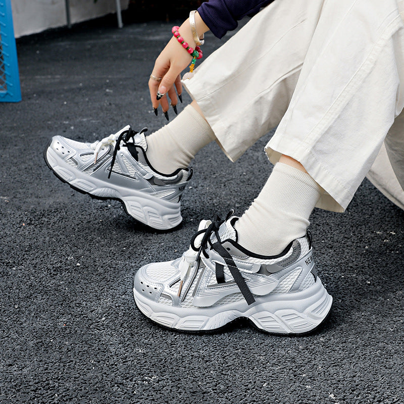 Damen Sportliche Sneakers mit atmungsaktiver Oberflächenstruktur und rutschfestem Sohlenprofil R&B
