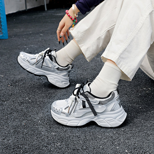 Damen Sportliche Sneakers mit atmungsaktiver Oberflächenstruktur und rutschfestem Sohlenprofil R&B