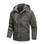 Herren vielseitige Outdoor-Jacke mit gefütterter Kapuze