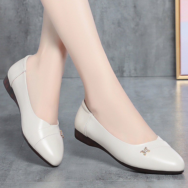 Damen Ballerinas mit zartem Schleifenakzent und bequemem Fußbett R&B