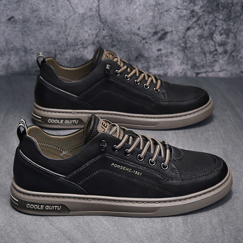 Damen moderne und sportliche Freizeitschuhe mit langlebigem Lederoberteil und atmungsaktiver Sohle R&B