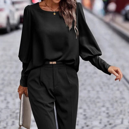 Damen Elegantes und stilvolles Langarmoberteil R&B