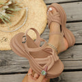 Damen Sportliche Sandalen mit modischem geflochtenem Riemendesign R&B