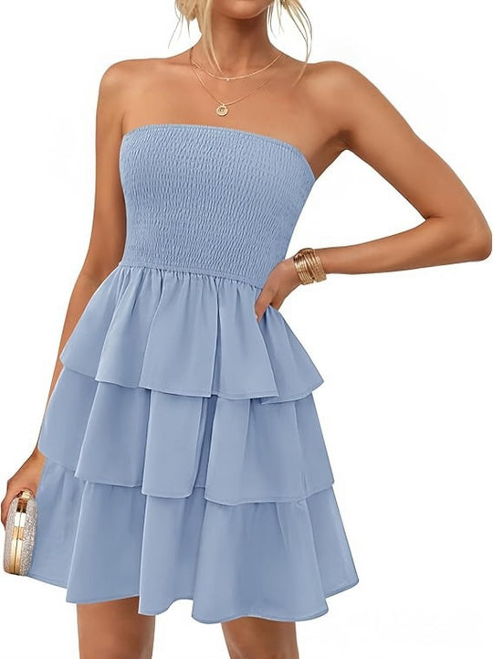 Damen Volantkleid mit hautfreundlichem Material R&B