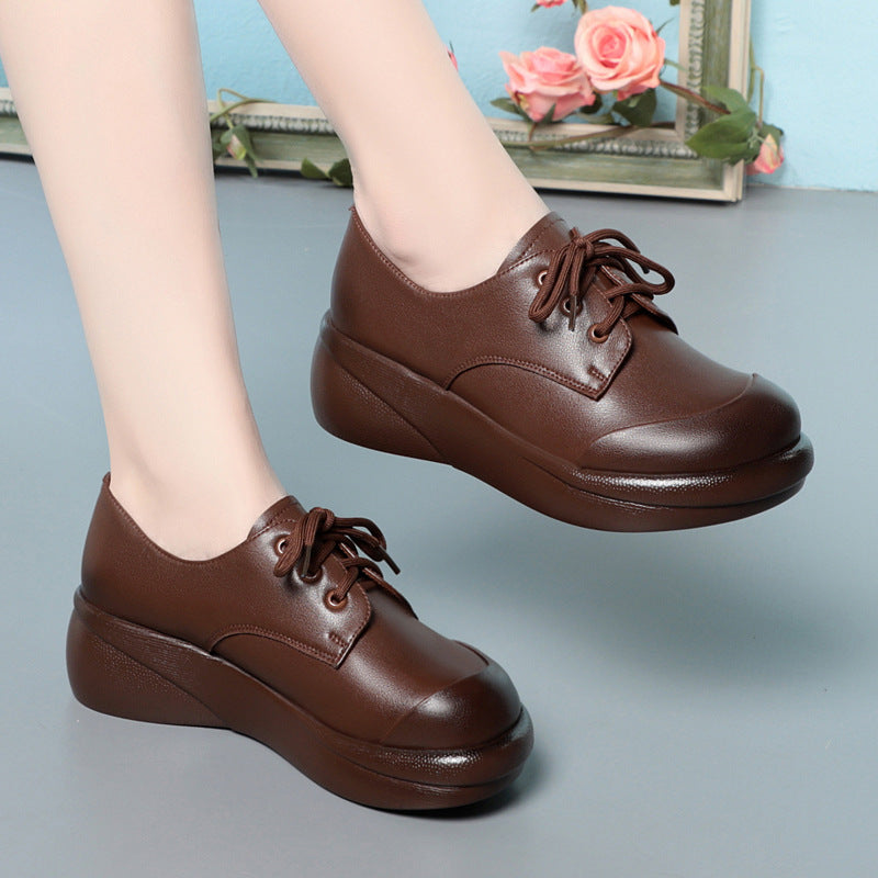 Damen Komfortable Schnürschuhe mit leichtem Wedge-Design und rutschfester Sohle R&B