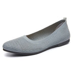 Damen Bequeme Strick-Ballerinas mit luftdurchlässigem Obermaterial R&B