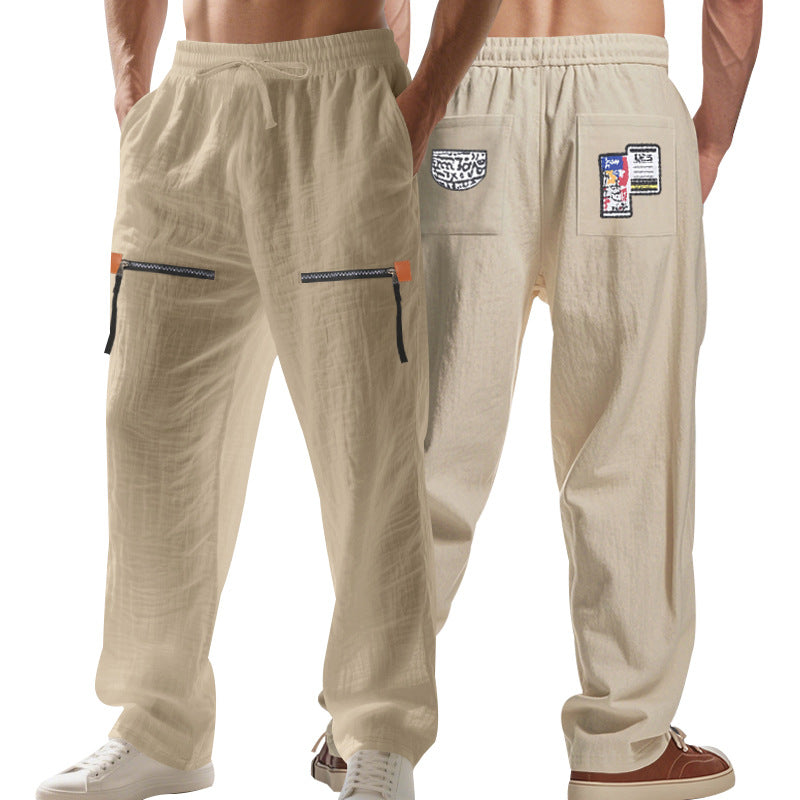 Herren Cargo-Hose mit multifunktionalen Taschen und elastischem Bund R&B
