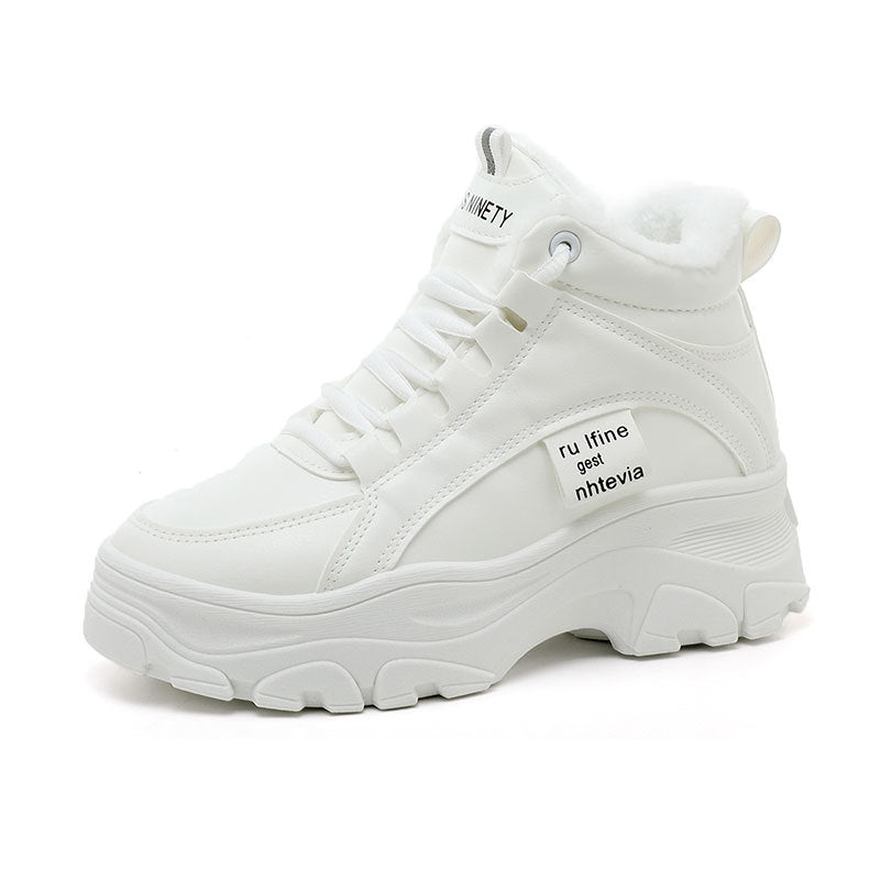 Damen Winterliche High-Top Sneakers mit kuscheligem Innenfutter und rutschfester Sohle R&B