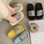 Damen modische Clogs mit eleganter Glitzerapplikation und bequemer Sohle R&B