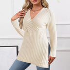 Damen Wickeloberteil mit strukturiertem Rippendesign und modernem Schnitt R&B