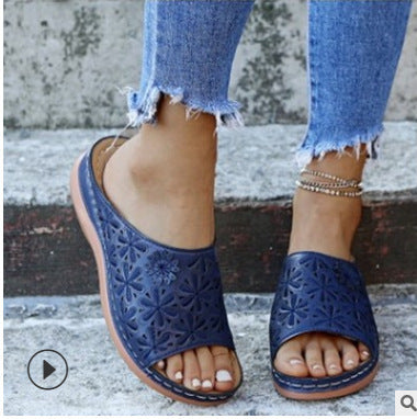Damen Clogs mit blumenverziertem Design R&B