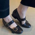 Damen Mary Jane Ballerinas mit funkelnden Schmuckdetails R&B