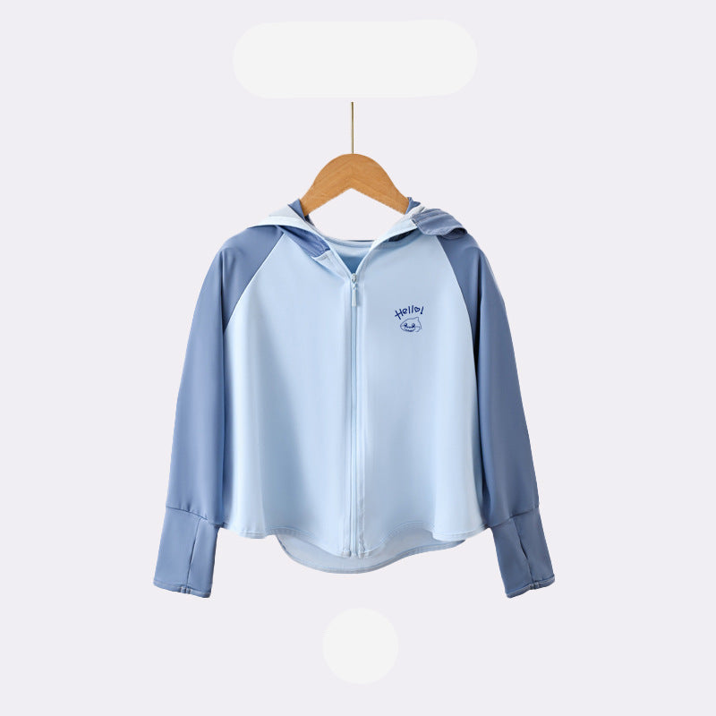 Kinder UV-Schutzjacke mit Kapuze und atmungsaktiven Eigenschaften R&B
