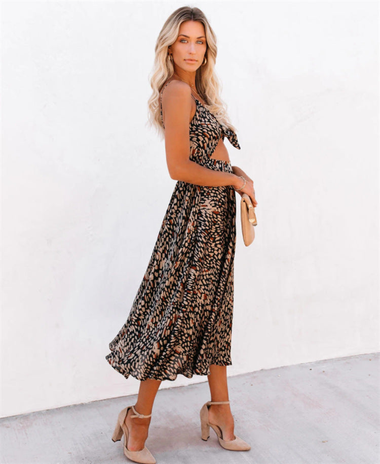 Damen Midikleid mit verspieltem Schnitt und fließendem Material R&B