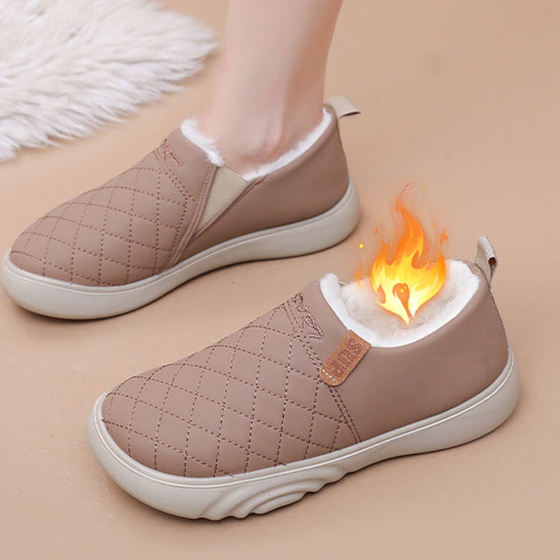 Damen Bequeme und warme Hausschuhe mit kuscheligem Innenfutter R&B