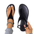 Damen Bequeme Zehentrenner mit eleganter Schnalle und modischem Fersenriemen R&B